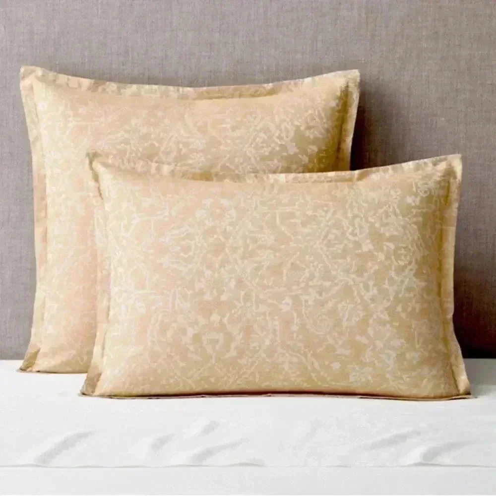 KING Size Pillow Case ITALIAN OUSHAK JACQUARD SHAM - New - 100%Cotton - RH